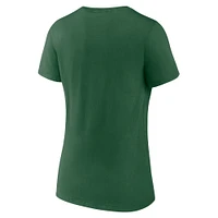 Women's Fanatics  Green New York Jets Team Lock-Up V-Neck T-Shirt