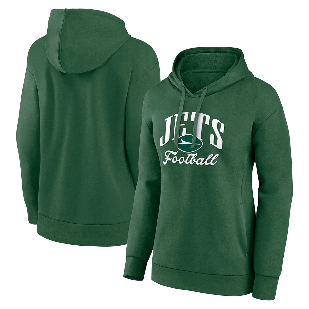 Sweat à capuche vert New York Jets Victory Script Fanatics pour femmes