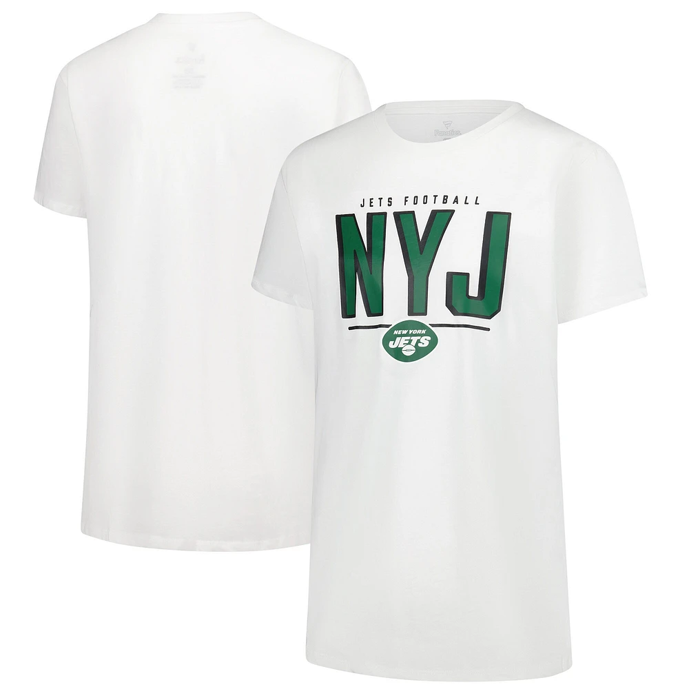 Women's Fanatics White New York Jets Cheerleader T-Shirt