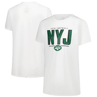 Women's Fanatics White New York Jets Cheerleader T-Shirt