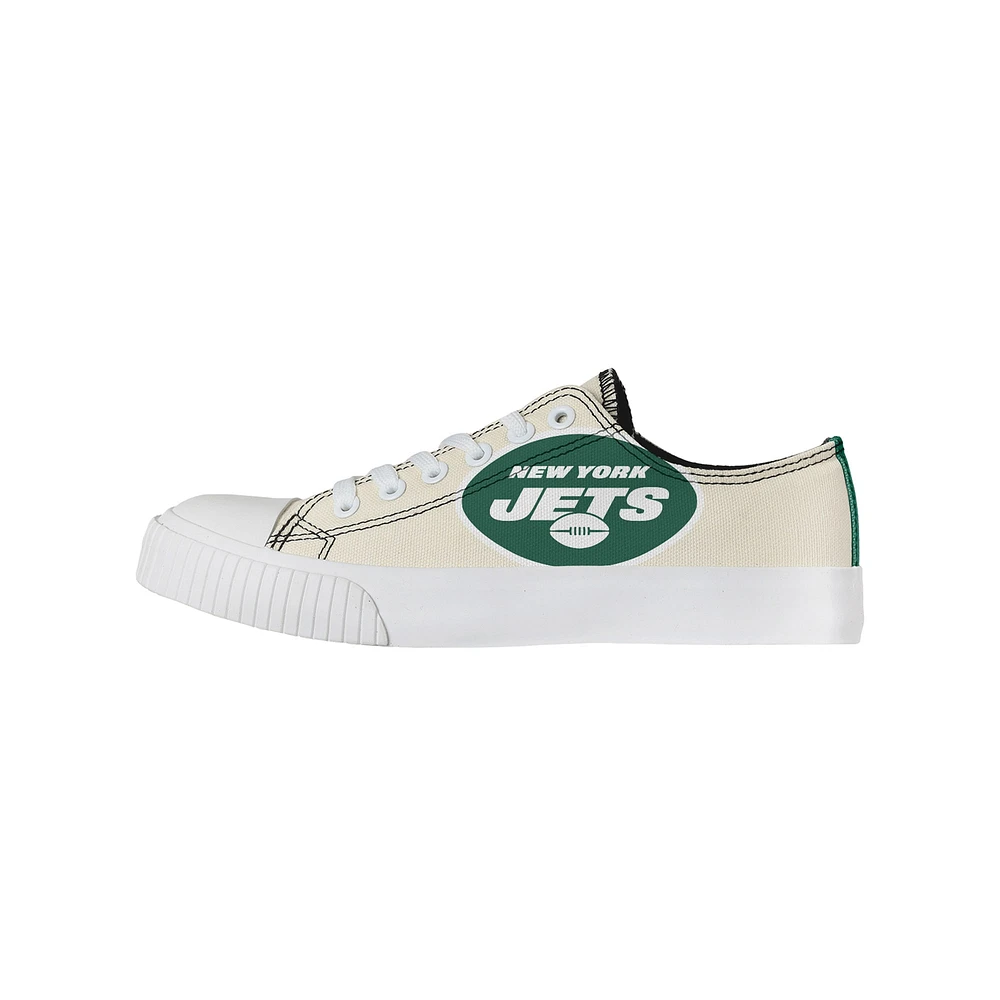 Chaussures en toile basses FOCO New York Jets pour femmes, crème