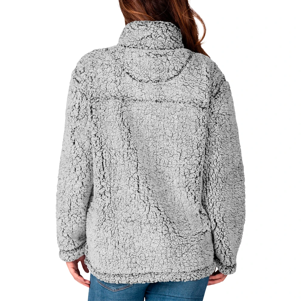 Veste zippée en sherpa pour femme G-III 4Her par Carl Banks, gris, des New York Jets