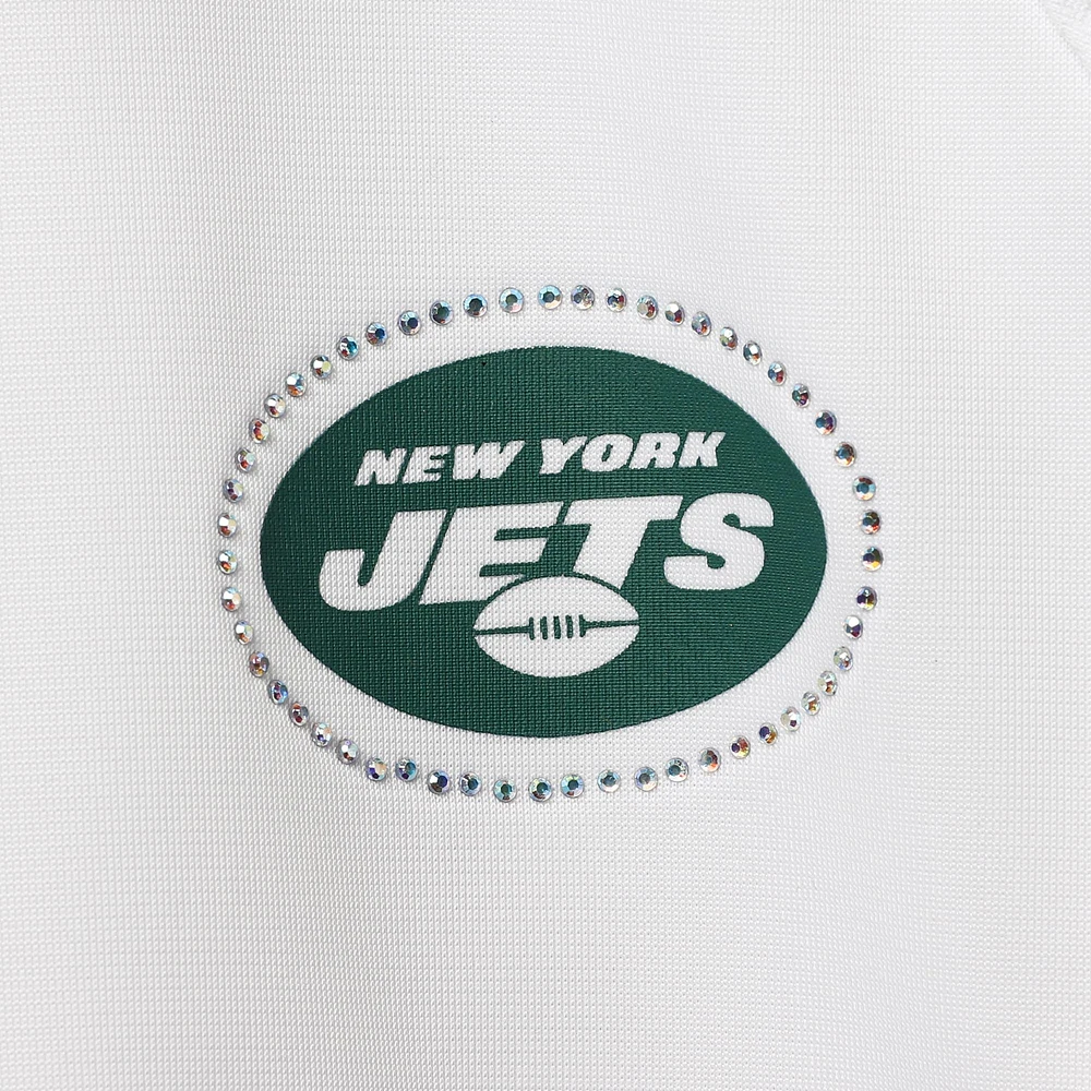 Veste de survêtement raglan à glissière pleine longueur pour femme G-III 4Her by Carl Banks New York Jets Wildcard, vert/blanc