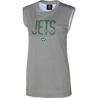 Débardeur femme gris New York Jets No Sweat