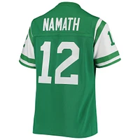 Maillot pour femme Mitchell & Ness Joe Namath vert New York Jets 1969 Legacy Replica