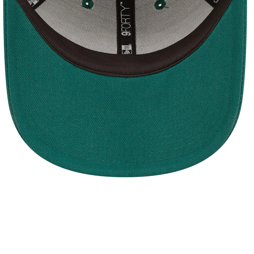 Casquette réglable simple 9FORTY New York Jets pour femme New Era verte