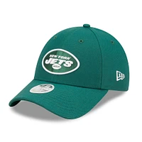 Casquette réglable simple 9FORTY New York Jets pour femme New Era verte