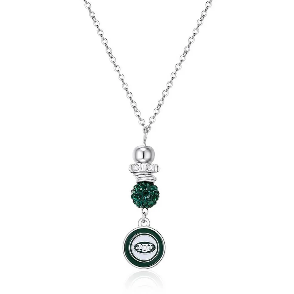 New York Jets Chain Necklace with Small Charm