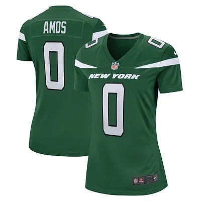 Maillot de match Nike Adrian Amos Gotham vert New York Jets pour femme