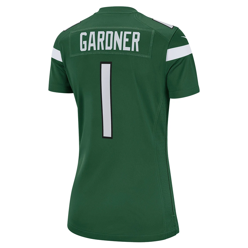 Maillot de joueur Nike Ahmad Sauce Gardner vert New York Jets pour femme