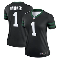 Haut de performance Nike Ahmad Sauce Gardner Legacy pour femme, noir, New York Jets Alternate Legend Player