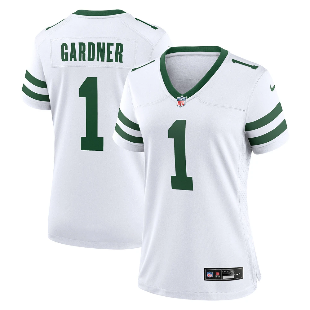 Women's Nike Ahmad Sauce Gardner Legacy White New York Jets Game Player Jersey