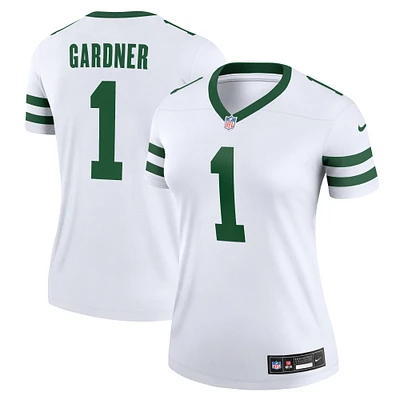 Haut de performance Nike Ahmad Sauce Gardner Legacy pour femme, blanc, légende des New York Jets