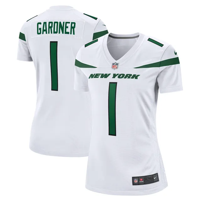 Men's Nike Elijah Moore Green New York Jets 2021 NFL Draft Pick Player Name  & Number T-Shirt