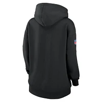 Women's Nike Black New York Jets NFL Crucial Catch Club Pullover Hoodie