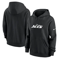 Sweat à capuche en polaire Nike New York Jets Club pour femme, noir