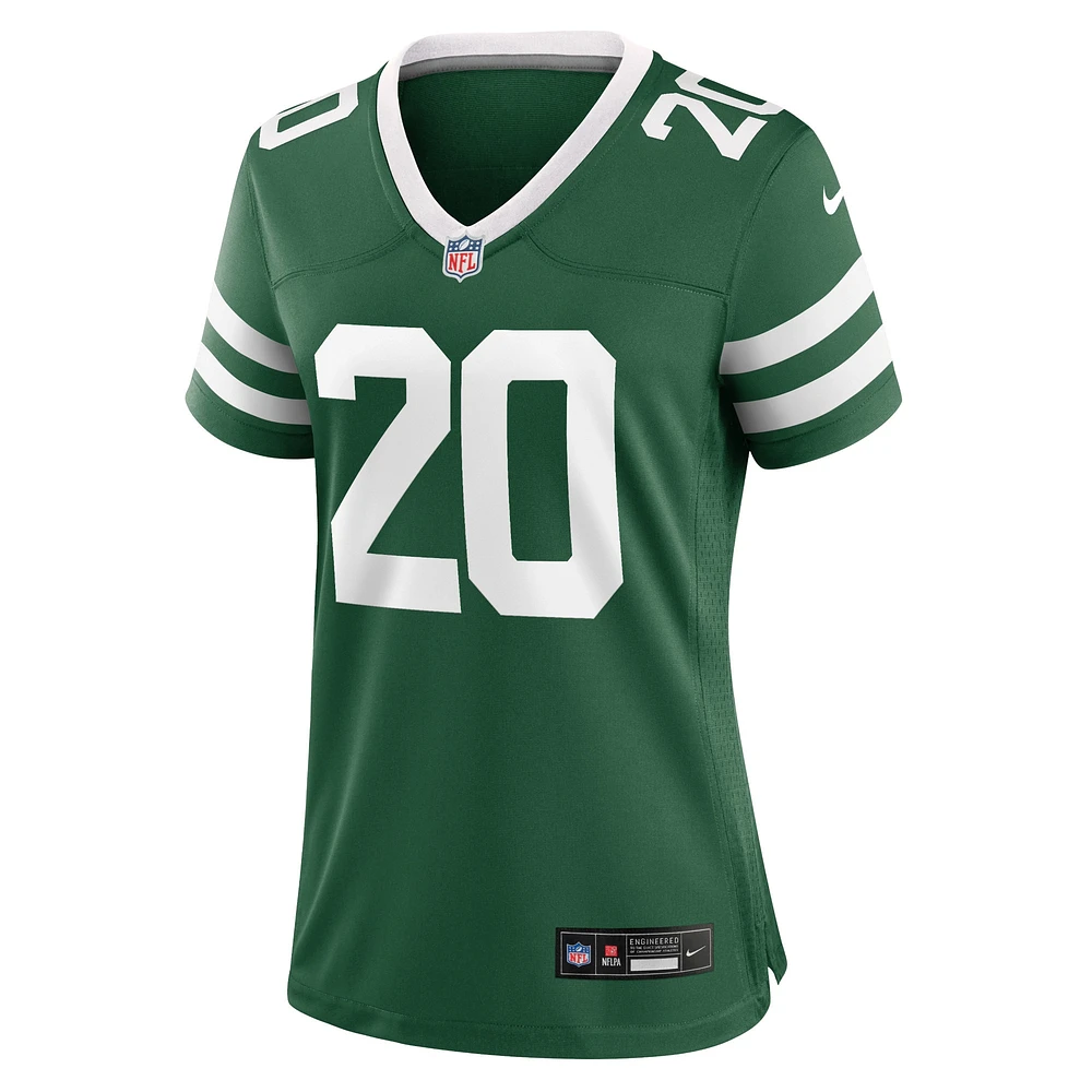 Maillot de match Nike Breece Hall Legacy vert New York Jets pour femme