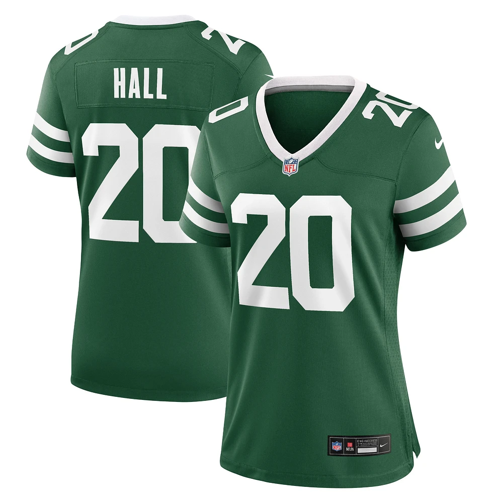 Maillot de match Nike Breece Hall Legacy vert New York Jets pour femme