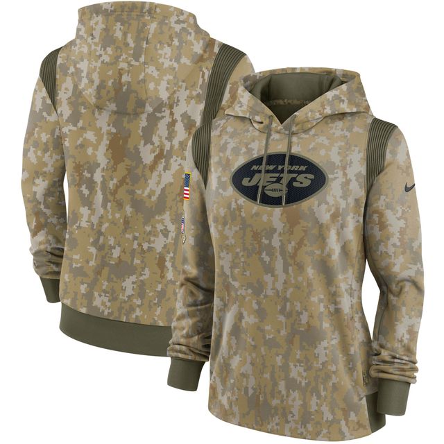 Nike Camo New York Jets 2021 Salute To Service pour femme - Therma Performance Pullover Hoodie