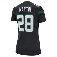 Women's Nike Curtis Martin Black New York Jets Retired Player Jersey