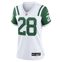 Maillot de match joueur retraité alternatif classique des Jets New York Nike Curtis Martin blanc pour femme