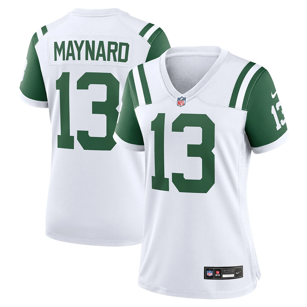 Maillot de jeu joueur retraité alternatif classique des Jets New York Nike Don Maynard blanc pour femme