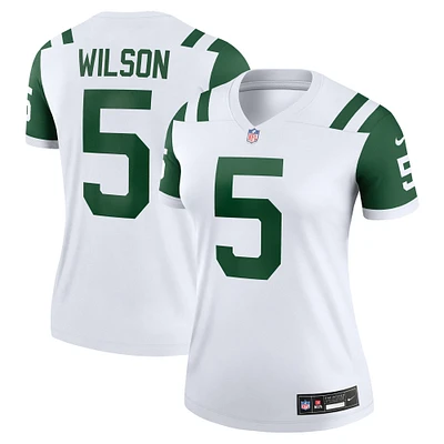 Haut de performance Nike Garrett Wilson Classic Alternate pour femme, blanc, New York Jets Legend Player