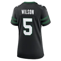 Maillot de jeu alternatif Nike Garrett Wilson Legacy pour femme, noir, New York Jets