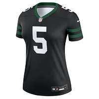 Women's Nike Garrett Wilson Legacy Black New York Jets Alternate Legend Player Performance Top