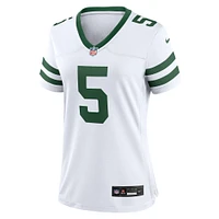 Maillot de match alternatif Nike Garrett Wilson pour femme, blanc, New York Jets