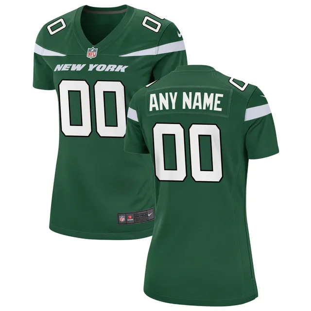 Men's Nike Gotham Green New York Jets Game Custom Jersey