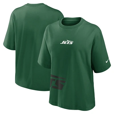 T-shirt boxy Nike vert New York Jets pour femme