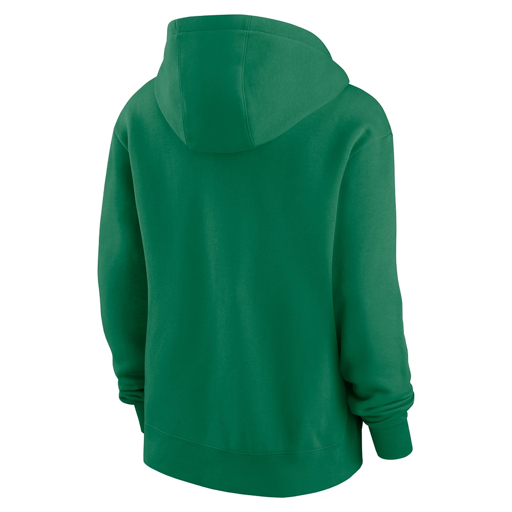 Women's Nike Green New York Jets Club Fleece Pullover Hoodie