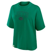 Women's Nike Green New York Jets Glory Arch Boxy T-Shirt