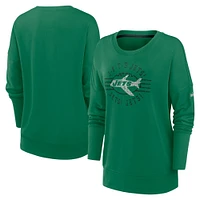 Sweat-shirt Nike vert New York Jets Rewind Playback Icon Performance pour femmes