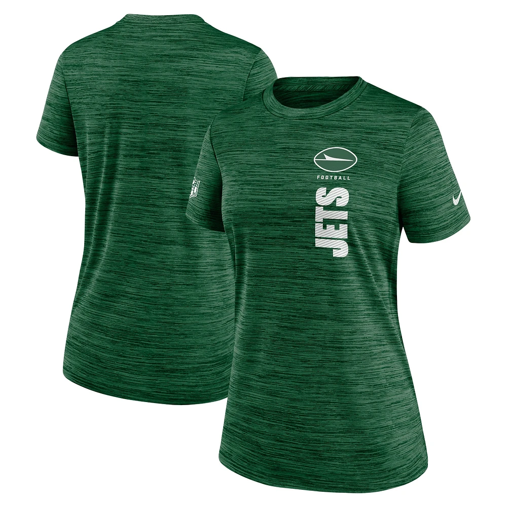 Women's Nike Green New York Jets Velocity Performance T-Shirt