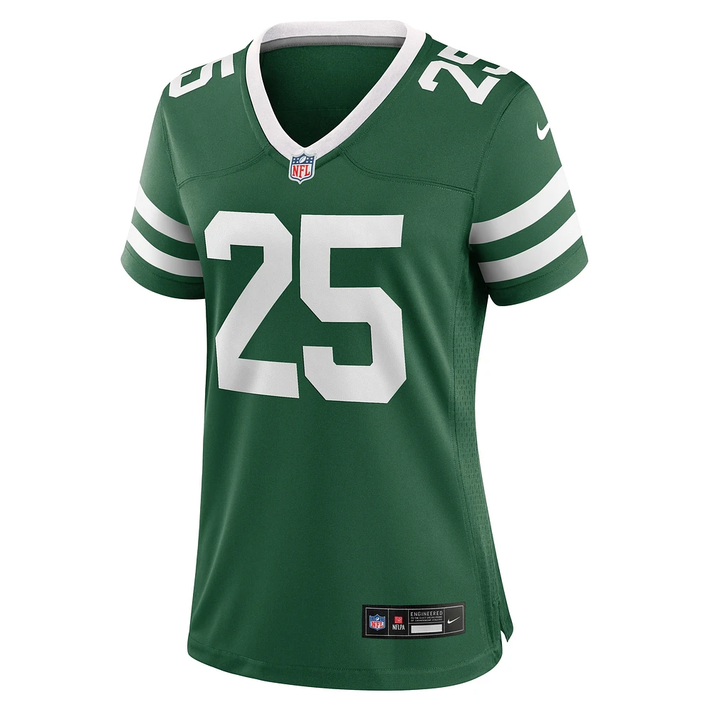 Maillot de match Nike Israel Abanikanda Legacy Green New York Jets pour femme