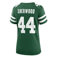 Maillot de match Nike Jamien Sherwood Legacy Green New York Jets pour femme