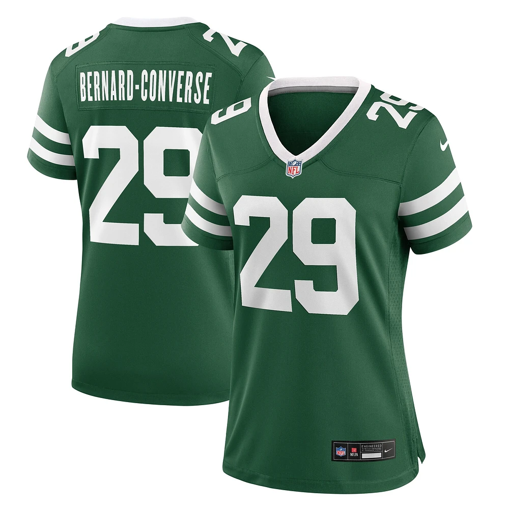 Maillot de match l'équipe des New York Jets Nike Jarrick Bernard Converse Legacy Green pour femme