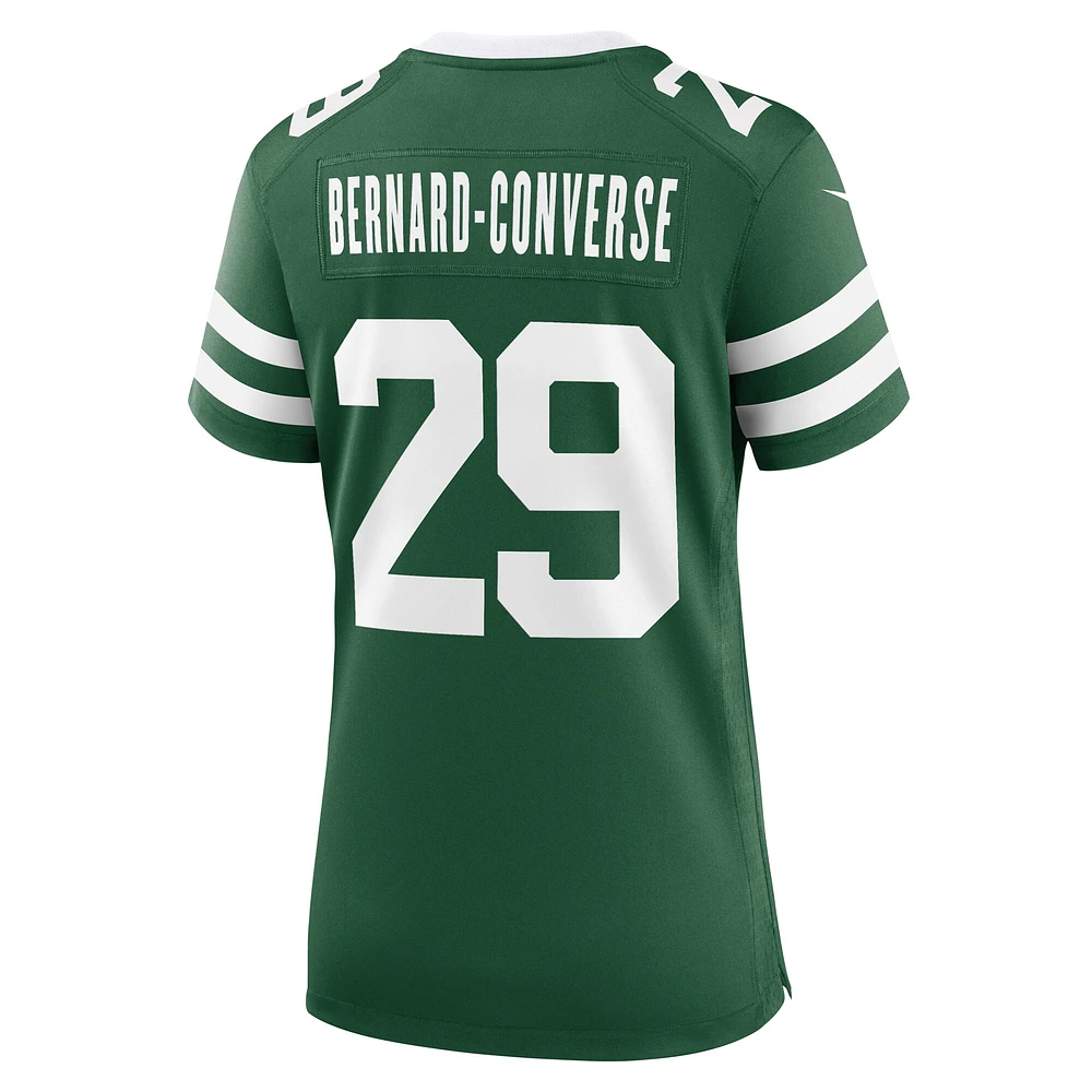Maillot de match l'équipe des New York Jets Nike Jarrick Bernard Converse Legacy Green pour femme