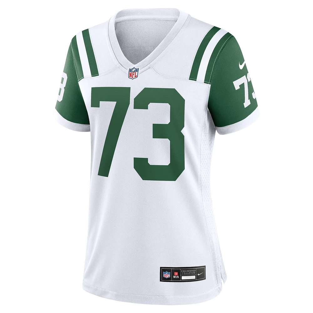 Maillot de jeu joueur retraité alternatif classique Nike Joe Klecko des New York Jets pour femme, blanc