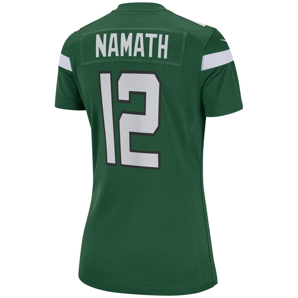 Women's Nike Joe Namath Gotham Green New York Jets Game Retired Player Jersey