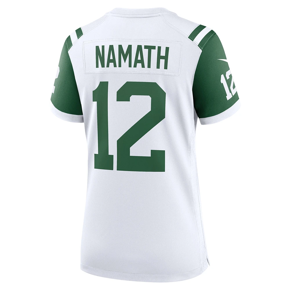 Women's Nike Joe Namath White New York Jets Classic Alternate Retired Player Game Jersey