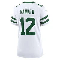 Maillot de match pour joueur à la retraite des New York Jets Legacy Nike Joe Namath femme, blanc