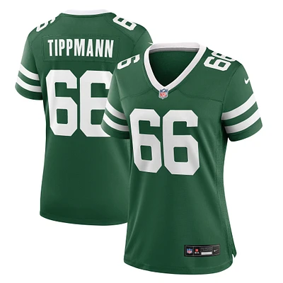 Women's Nike Joe Tippmann Legacy Green New York Jets Team Game Jersey