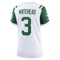 Maillot de jeu joueur alternatif classique Nike Jordan Whitehead pour femme des New York Jets blanc