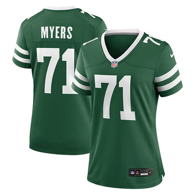 Women's Nike Josh Myers Legacy Green New York Jets Team Game Jersey