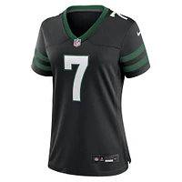 Maillot Nike Justin Fields noir pour femme des New York Jets
