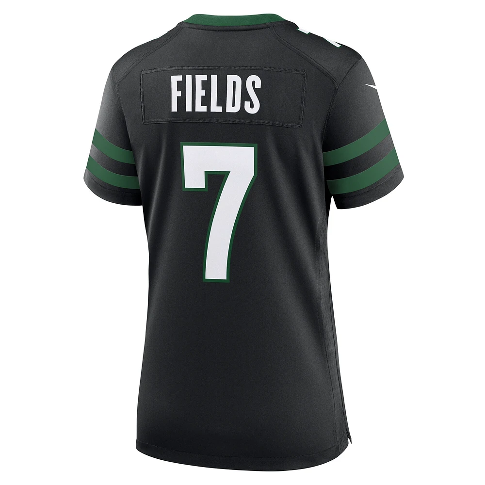 Maillot Nike Justin Fields noir pour femme des New York Jets