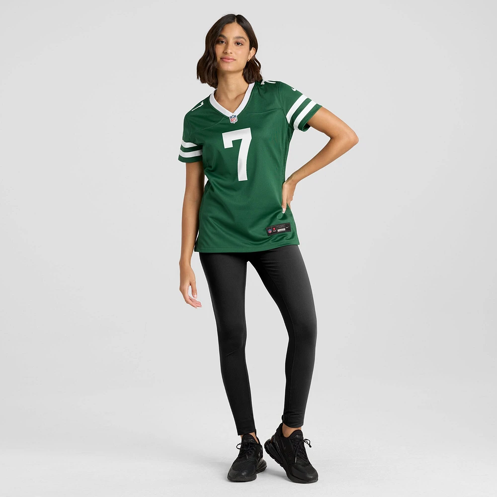Women's Nike Justin Fields Legacy Green New York Jets Game Jersey
